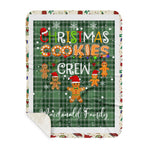 Personalized Gift Tartan Plaid Blanket Clan MacDonald Lord Of The Isles With Christmas Cookie Baking Crew Christmas Gift Sherpa Blanket, tartan sherpa blanket,buffalo plaid sherpa blanket,christmas sherpa blanket,Christmas Throw Blanket,green plaid sherpa blanket,green sherpa blanket