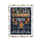 Personalized Gift Tartan Plaid Blanket Clan Arbuthnot With Christmas Cookie Baking Crew Christmas Gift Blanket, Plaid Blanket, Christmas Fleece Blanket, Christmas Blanket, Tartan Blanket, Scottish Blanket, Scotland Blanket, Family Name Blanket, Custom Blanket, Personalized Blanket