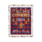 Personalized Gift Tartan Plaid Blanket Clan Haldane With Christmas Cookie Baking Crew Christmas Gift Blanket, Plaid Blanket, Christmas Fleece Blanket, Christmas Blanket, Tartan Blanket, Scottish Blanket, Scotland Blanket, Family Name Blanket, Custom Blanket, Personalized Blanket