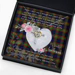 Gift For My Beautiful Girlfriend Necklace Valentine Necklace Clan MacLellan Modern Tartan Cross Dancing Necklace Scottish Tartan Jewelry