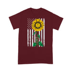 Scotstee Shop - Vintage American Flag EMT Sunflower Hippie EMT Nurse Gifts 4th Of July Shirt Nurse 4th of July Shirt emergency nurse shirts