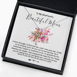 Cross Dancing Necklace - Mother-In-Law Necklace, Necklace Gift For Boyfriend's Mom, To My Boyfriend's Mom Gift, Future Mother-In-Law