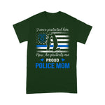 Scotstee Shop - Thin Blue Line American Flag Proud Police Mom 4th Of July Shirt Blue Line Flag Shirts Police Mom Shirts