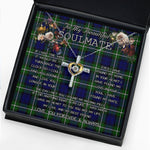 To My Beautiful Soulmate Necklace In Your Eyes I Have Found My Home Clan Forbes Tartan Cross Dancing Necklace