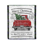 Tartan Blanket Vintage Red Truck with Christmas Tree Family Scottish Clan Mowat plaid blanket, red plaid blanket, buffalo plaid blanket, green plaid blanket, plaid fleece blanket, blue plaid blanket, red tartan blanket, tartan plaid blanket, black and white plaid blanket, , christmas plaid blanket, orange plaid blanket, tartan plaid throw blanket, pink plaid blanket, brown plaid blanket, buffalo check blanket