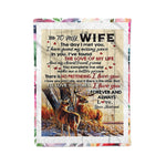 Scotstee Shop - Personalized Gift Letter To Family To My Husband Quotes Gifts Letter Fleece Blanket