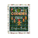 Personalized Gift Tartan Plaid Blanket Clan Cranstoun With Christmas Cookie Baking Crew Christmas Gift Blanket, Plaid Blanket, Christmas Fleece Blanket, Christmas Blanket, Tartan Blanket, Scottish Blanket, Scotland Blanket, Family Name Blanket, Custom Blanket, Personalized Blanket