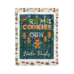 Personalized Gift Tartan Plaid Blanket Clan Lauder With Christmas Cookie Baking Crew Christmas Gift Blanket, Plaid Blanket, Christmas Fleece Blanket, Christmas Blanket, Tartan Blanket, Scottish Blanket, Scotland Blanket, Family Name Blanket, Custom Blanket, Personalized Blanket