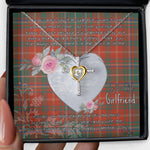 Gift For My Beautiful Girlfriend Necklace Valentine Necklace Clan MacDougall Ancient Tartan Cross Dancing Necklace Scottish Tartan Jewelry