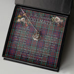 To My Beautiful Soulmate Necklace In Your Eyes I Have Found My Home Clan Macdonald Tartan Crown Pendant Necklace