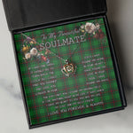 To My Beautiful Soulmate Necklace In Your Eyes I Have Found My Home Clan Anstruther Hunting Tartan Crown Pendant Necklace