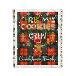 Personalized Gift Tartan Plaid Blanket Clan Cruickshanks With Christmas Cookie Baking Crew Christmas Gift Blanket, Plaid Blanket, Christmas Fleece Blanket, Christmas Blanket, Tartan Blanket, Scottish Blanket, Scotland Blanket, Family Name Blanket, Custom Blanket, Personalized Blanket