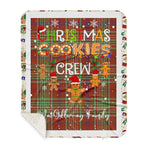 Personalized Gift Tartan Plaid Blanket Clan MacGillivray Ancient With Christmas Cookie Baking Crew Christmas Gift Sherpa Blanket, tartan sherpa blanket,buffalo plaid sherpa blanket,christmas sherpa blanket,Christmas Throw Blanket,green plaid sherpa blanket,green sherpa blanket