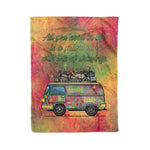 Scotstee Shop - Scotstee Shop Blanket All You Need is a Yellow Van Graphic Hippie Fleece Blanket