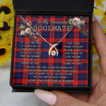 To My Beautiful Soulmate Necklace In Your Eyes I Have Found My Home Clan MacLachlan Tartan Wishbone Dancing Necklace
