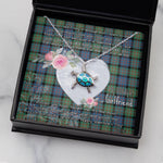Sea Turtle Necklace Gift for My Beautiful Girlfriend Valentines Necklace Clan MacDonell Of Glengarry Ancient Tartan Blue Turtle Necklace