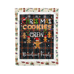 Personalized Gift Tartan Plaid Blanket Clan Braveheart With Christmas Cookie Baking Crew Christmas Gift Blanket, Plaid Blanket, Christmas Fleece Blanket, Christmas Blanket, Tartan Blanket, Scottish Blanket, Scotland Blanket, Family Name Blanket, Custom Blanket, Personalized Blanket