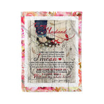 Scotstee Shop - Personalized Gift Letter To My Husband Love Quotes To Husband Gift Fleece Blanket