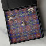 To My Beautiful Soulmate Necklace In Your Eyes I Have Found My Home Clan Chisholm Hunting Modern Tartan Crown Pendant Necklace