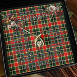 To My Beautiful Soulmate Necklace In Your Eyes I Have Found My Home Clan MacLachlan Modern Tartan Wishbone Dancing Necklace