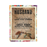 Scotstee Shop - Personalized Gift Wife Art To Husband To My Husband Love You Longer Gifts Fleece Blanket