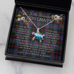 Sea Turtle Necklace To My Beautiful Soulmate Necklace In Your Eyes I Have Found My Home Clan Nairn Tartan Blue Turtle Necklace