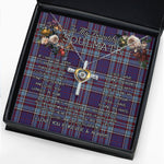 To My Beautiful Soulmate Necklace In Your Eyes I Have Found My Home Clan RCAF Tartan Cross Dancing Necklace