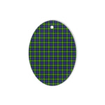 Gordon Tartan Oval Ornaments, Christmas Tree Ornament, Plaid Christmas Ornaments, Ceramic Oval Christmas Tree Decoration, Tartan Oval Ornaments, Christmas Tree Ornament, Plaid Christmas Ornaments, Ceramic Oval Christmas Tree Decoration