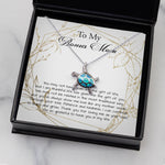 Opal Turtle Necklace - Stepmom Necklace, Bonus Mom Necklace, Step Mother Gift From Bride, Mother's Day Gift For Step Mom Necklace