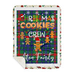 Personalized Gift Tartan Plaid Blanket Clan Aiton Ancient With Christmas Cookie Baking Crew Christmas Gift Sherpa Blanket, tartan sherpa blanket,buffalo plaid sherpa blanket,christmas sherpa blanket,Christmas Throw Blanket,green plaid sherpa blanket,green sherpa blanket