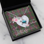 Sea Turtle Necklace Gift for My Beautiful Girlfriend Valentines Necklace Clan Cairns Hunting Tartan Blue Turtle Necklace
