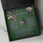 To My Beautiful Soulmate Necklace In Your Eyes I Have Found My Home Clan Henderson Modern Tartan Crown Pendant Necklace