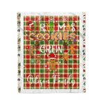 Personalized Gift Tartan Plaid Blanket Clan Gibson With Christmas Cookie Baking Crew Christmas Gift Blanket, Plaid Blanket, Christmas Fleece Blanket, Christmas Blanket, Tartan Blanket, Scottish Blanket, Scotland Blanket, Family Name Blanket, Custom Blanket, Personalized Blanket