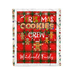 Personalized Gift Tartan Plaid Blanket Clan MacDonald of Sleat With Christmas Cookie Baking Crew Christmas Gift Blanket, Plaid Blanket, Christmas Fleece Blanket, Christmas Blanket, Tartan Blanket, Scottish Blanket, Scotland Blanket, Family Name Blanket, Custom Blanket, Personalized Blanket