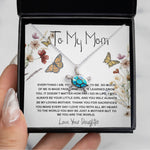 Opal Turtle Necklace - Mom Necklace Gift, You Are The World Necklace, Mother's Day Gift, Mother Daughter Neckalce