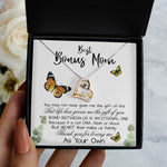 Love Dancing Necklace - Stepmom Necklace, To My Bonus Mom Gift Neckalce, Thank For You Loving Me As Your Own