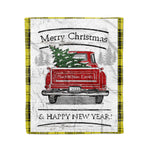 Tartan Blanket Vintage Red Truck with Christmas Tree Family Scottish Clan MacLachlan Yellow plaid blanket, red plaid blanket, buffalo plaid blanket, green plaid blanket, plaid fleece blanket, blue plaid blanket, red tartan blanket, tartan plaid blanket, black and white plaid blanket, , christmas plaid blanket, orange plaid blanket, tartan plaid throw blanket, pink plaid blanket, brown plaid blanket, buffalo check blanket
