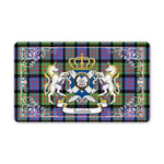 Welcome Mat Scottish Macdonald Of Ranald Clan Badge Tartan Door Mat, Plaid Doormat