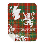 Sherpa Blanket - Tartan Blanket Thistle and Lion Scottish Clan Hay Plaid Blanket, plaid sherpa blanket queen,purple sherpa blanket,queen sherpa blanket,queen size sherpa blanket,red sherpa blanket,scottish tartan blankets,sherpa blanket,sherpa christmas blanket