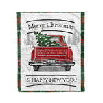 Tartan Blanket Vintage Red Truck with Christmas Tree Family Scottish Clan Prince Of Wales plaid blanket, red plaid blanket, buffalo plaid blanket, green plaid blanket, plaid fleece blanket, blue plaid blanket, red tartan blanket, tartan plaid blanket, black and white plaid blanket, , christmas plaid blanket, orange plaid blanket, tartan plaid throw blanket, pink plaid blanket, brown plaid blanket, buffalo check blanket