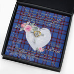 Gift For My Beautiful Girlfriend Necklace Valentine Necklace Clan Elliot Tartan Cross Dancing Necklace Scottish Tartan Jewelry