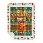 Personalized Gift Tartan Plaid Blanket Clan Buchanan Old Sett With Christmas Cookie Baking Crew Christmas Gift Sherpa Blanket, tartan sherpa blanket,buffalo plaid sherpa blanket,christmas sherpa blanket,Christmas Throw Blanket,green plaid sherpa blanket,green sherpa blanket