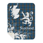 Sherpa Blanket - Tartan Blanket Thistle and Lion Scottish Clan Thomson Dress Plaid Blanket, plaid sherpa blanket queen,purple sherpa blanket,queen sherpa blanket,queen size sherpa blanket,red sherpa blanket,scottish tartan blankets,sherpa blanket,sherpa christmas blanket
