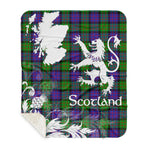 Sherpa Blanket - Tartan Blanket Thistle and Lion Scottish Clan MacBrayne Plaid Blanket, plaid sherpa blanket queen,purple sherpa blanket,queen sherpa blanket,queen size sherpa blanket,red sherpa blanket,scottish tartan blankets,sherpa blanket,sherpa christmas blanket
