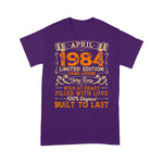 Vintage 37th Birthday April 1984 Shirt 37 Years Old Gift Birthday Shirt - Scotstee Shop