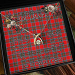 To My Beautiful Soulmate Necklace In Your Eyes I Have Found My Home Clan Binning Tartan Wishbone Dancing Necklace