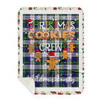 Personalized Gift Tartan Plaid Blanket Clan Meldrum Gordon With Christmas Cookie Baking Crew Christmas Gift Sherpa Blanket, tartan sherpa blanket,buffalo plaid sherpa blanket,christmas sherpa blanket,Christmas Throw Blanket,green plaid sherpa blanket,green sherpa blanket