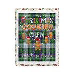 Personalized Gift Tartan Plaid Blanket Clan MacKenzie Dress Modern With Christmas Cookie Baking Crew Christmas Gift Blanket, Plaid Blanket, Christmas Fleece Blanket, Christmas Blanket, Tartan Blanket, Scottish Blanket, Scotland Blanket, Family Name Blanket, Custom Blanket, Personalized Blanket