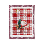Personalized Gift Tartan Plaid Blanket Clan Maxwell Plaid With Funny Santa Snowman Reindeer Merry Christmas Fleece Blanket, Home Living Room, Plaid Blanket, Tartan Blanket, Scottish Blanket, Buffalo fleece blanket, Christmas Blanket