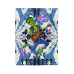 Scotstee Shop - Scotstee Shop Blanket Alien Guitar Player Hippie Fleece Blanket